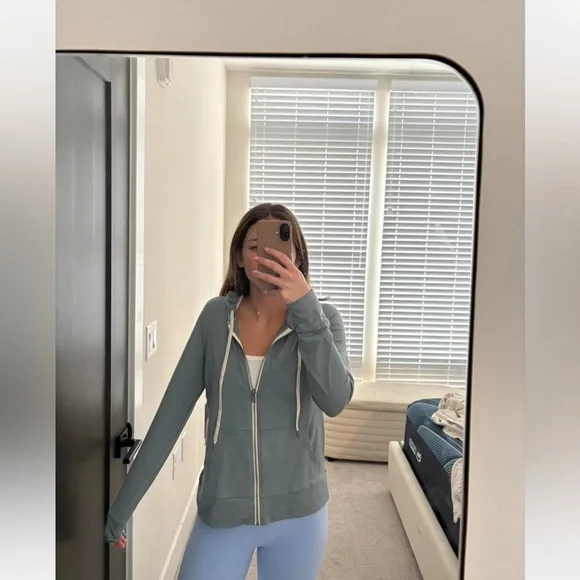 Blue Zip-Up Hoodie - Picture 2 of 4